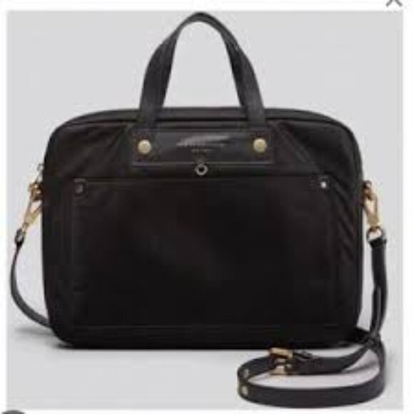 Marc By Marc Jacobs Black Computer Case Preppy Nylon Commuter - Picture 1 of 9